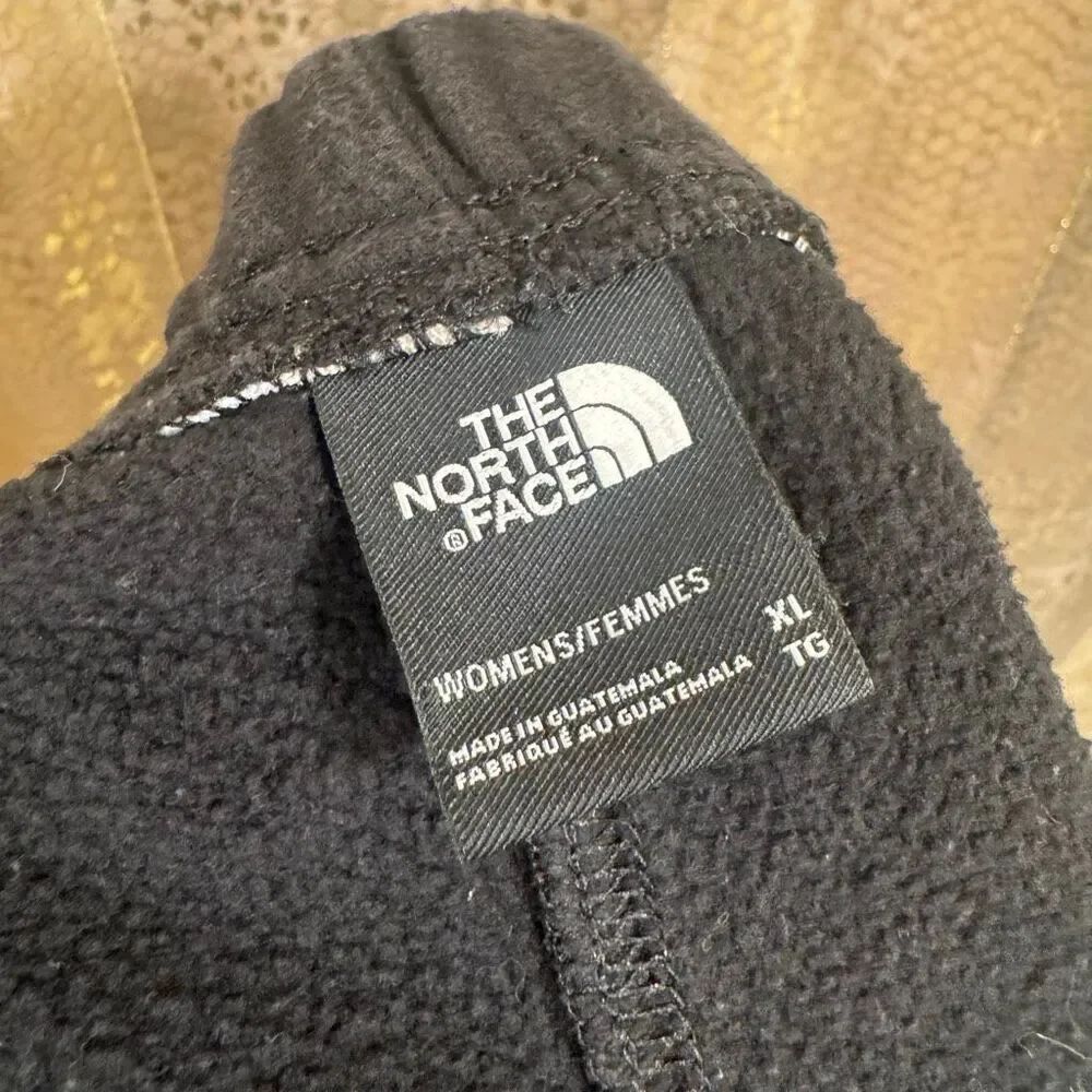 The North Face Black Half Dome Logo Fleece Lounge Cozy Shorts XL - Picture 3 of 9